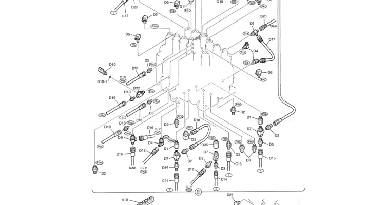 01-029(03) REMOTE CONTROL LINES (NIBBLER AND BREAKER)-SK200-6E SK210LC-6E SK200-6ES SK200LC-6E Kobelco Excavator Parts Number Electronic Catalog EPC Manuals