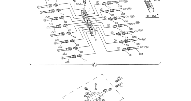 01-030(02) REMOTE CONTROL LINES (BREAKER)-SK200-6E SK210LC-6E SK200-6ES SK200LC-6E Kobelco Excavator Parts Number Electronic Catalog EPC Manuals