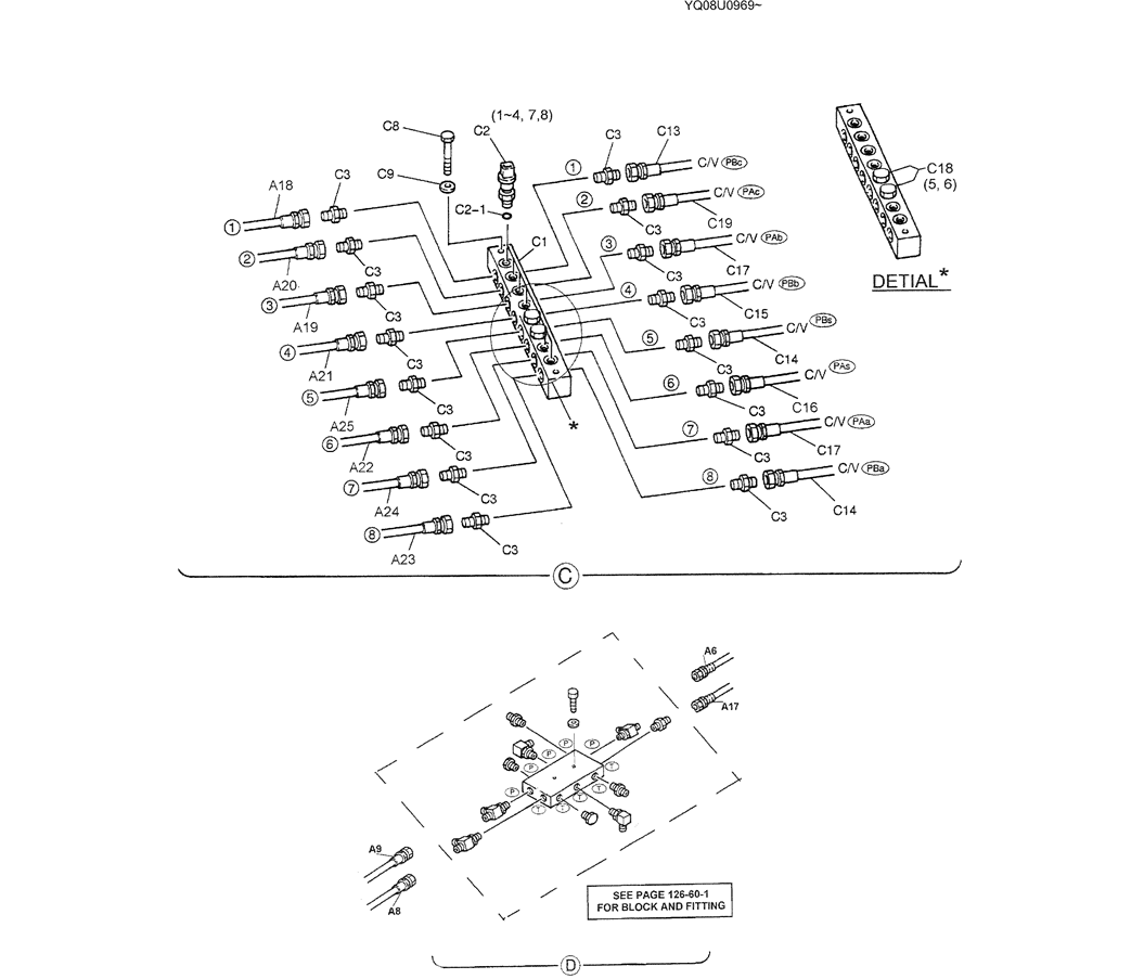 01-030(02) REMOTE CONTROL LINES (BREAKER)-SK200-6E SK210LC-6E SK200-6ES SK200LC-6E Kobelco Excavator Parts Number Electronic Catalog EPC Manuals