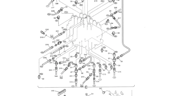 01-030(03) REMOTE CONTROL LINES (BREAKER)-SK200-6E SK210LC-6E SK200-6ES SK200LC-6E Kobelco Excavator Parts Number Electronic Catalog EPC Manuals