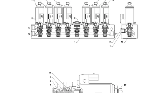 01-030(04) CONTROL LINES, VALVE-2 SK130-8 SK140LC Excavator Parts Number Electronic Catalog EPC Manuals
