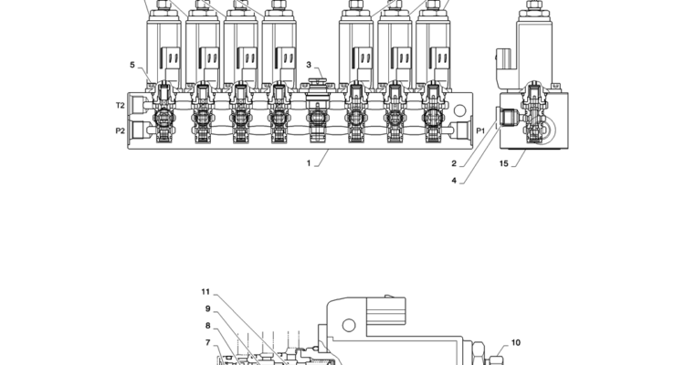 01-030(04) CONTROL LINES, VALVE-2 SK130-8 SK140LC Excavator Parts Number Electronic Catalog EPC Manuals