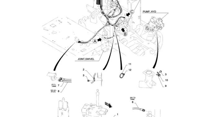 01-031(01) CONTROL LINES, VALVE (NIBBLER & BREAKER)-2 SK130-8 SK140LC Excavator Parts Number Electronic Catalog EPC Manuals