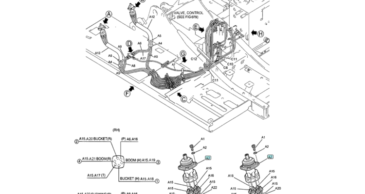 01-031(01) REMOTE CONTROL LINES (BOOM AND ARM SAFETY)-SK200-6E SK210LC-6E SK200-6ES SK200LC-6E Kobelco Excavator Parts Number Electronic Catalog EPC Manuals