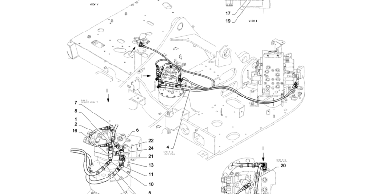 01-031(07) CONTROL LINES, VALVE (NIBBLER & BREAKER)-2 SK130-8 SK140LC Excavator Parts Number Electronic Catalog EPC Manuals