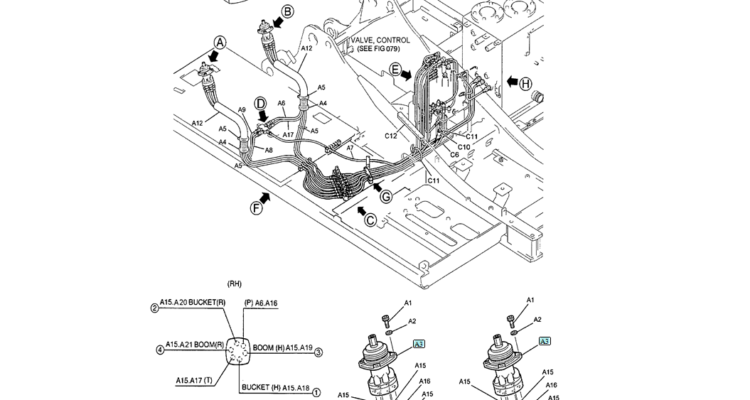 01-032(01) REMOTE CONTROL LINES (BOOM AND ARM SAFETY - N AND B)-SK200-6E SK210LC-6E SK200-6ES SK200LC-6E Kobelco Excavator Parts Number Electronic Catalog EPC Manuals