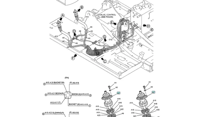 01-033(01) REMOTE CONTROL LINES (BOOM AND ARM SAFETY - BREAKER)-SK200-6E SK210LC-6E SK200-6ES SK200LC-6E Kobelco Excavator Parts Number Electronic Catalog EPC Manuals