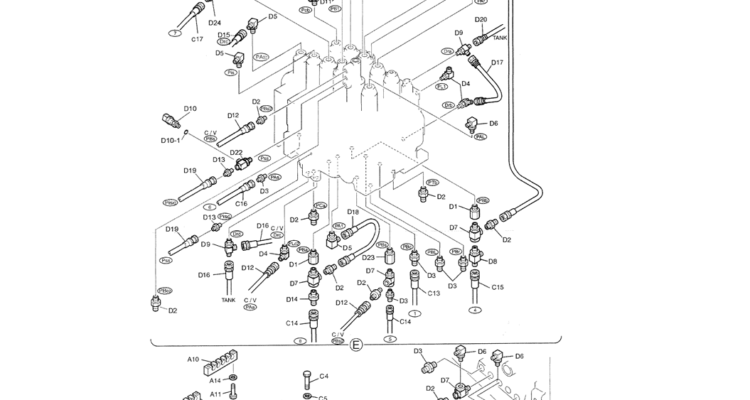 01-033(03) REMOTE CONTROL LINES (BOOM AND ARM SAFETY - BREAKER)-SK200-6E SK210LC-6E SK200-6ES SK200LC-6E Kobelco Excavator Parts Number Electronic Catalog EPC Manuals