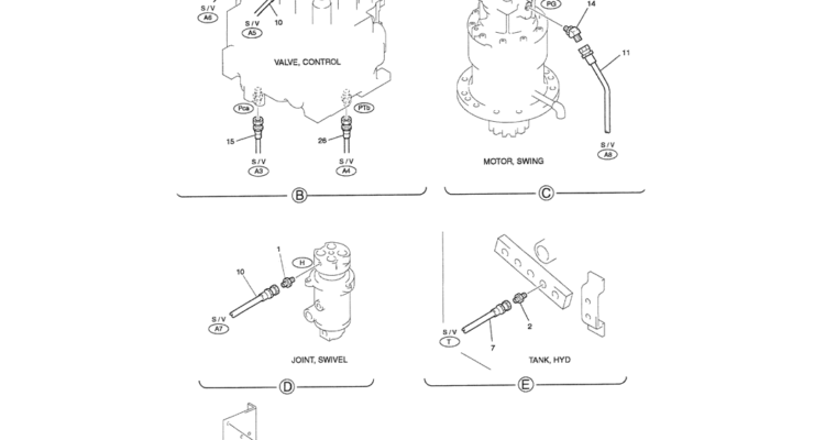 01-034(02) REMOTE CONTROL LINES (VALVE)-SK200-6E SK210LC-6E SK200-6ES SK200LC-6E Kobelco Excavator Parts Number Electronic Catalog EPC Manuals