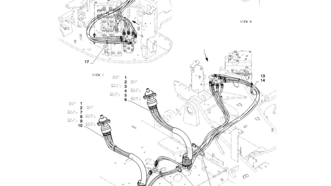 01-035(01) CONTROL LINES, REMOTE-2 SK130-8 SK140LC Excavator Parts Number Electronic Catalog EPC Manuals