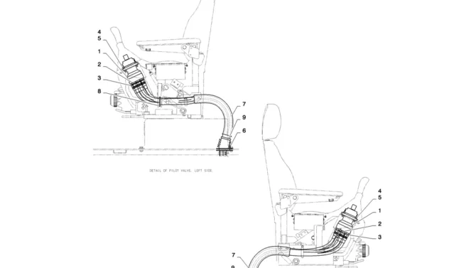 01-035(02) CONTROL LINES, REMOTE-2 SK130-8 SK140LC Excavator Parts Number Electronic Catalog EPC Manuals