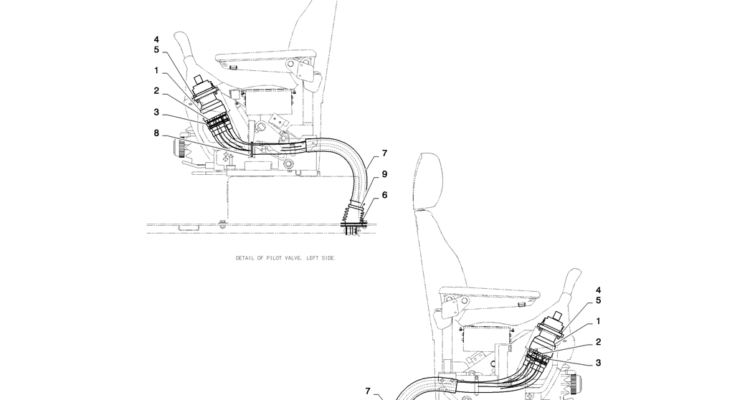 01-035(02) CONTROL LINES, REMOTE-2 SK130-8 SK140LC Excavator Parts Number Electronic Catalog EPC Manuals