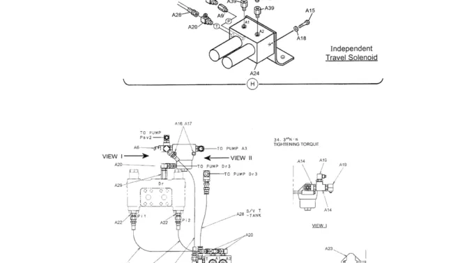 01-035(03) REMOTE CONTROL LINES (TRAVEL)-SK200-6E SK210LC-6E SK200-6ES SK200LC-6E Kobelco Excavator Parts Number Electronic Catalog EPC Manuals