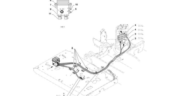01-038(01) CONTROL LINES, PROPEL-2 SK130-8 SK140LC Excavator Parts Number Electronic Catalog EPC Manuals
