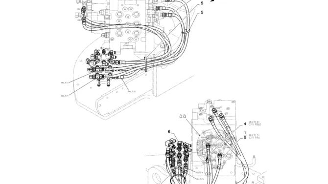 01-039(01) CONTROL LINES, MULTI-2 SK130-8 SK140LC Excavator Parts Number Electronic Catalog EPC Manuals