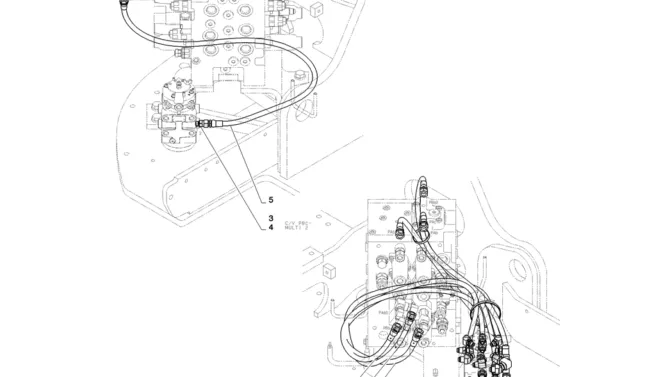 01-039(02) CONTROL LINES, MULTI-2 SK130-8 SK140LC Excavator Parts Number Electronic Catalog EPC Manuals