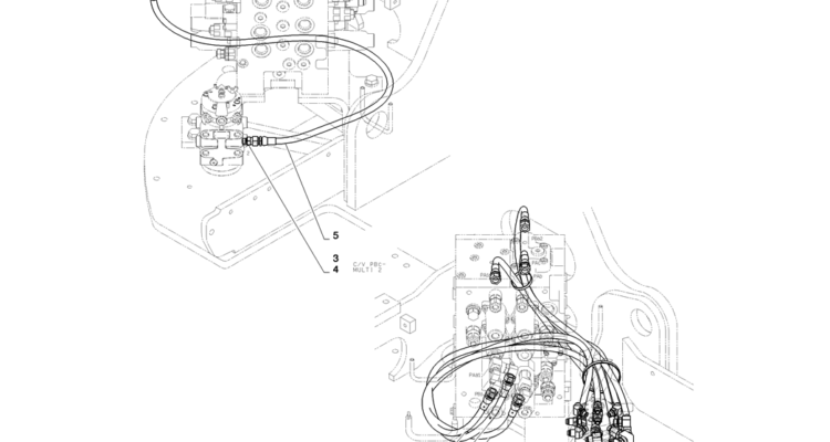 01-039(02) CONTROL LINES, MULTI-2 SK130-8 SK140LC Excavator Parts Number Electronic Catalog EPC Manuals
