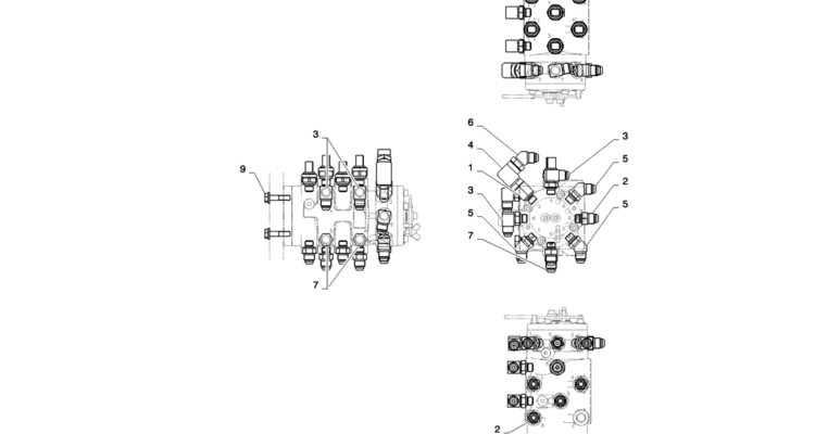 01-039(03) CONTROL LINES, MULTI-2 SK130-8 SK140LC Excavator Parts Number Electronic Catalog EPC Manuals