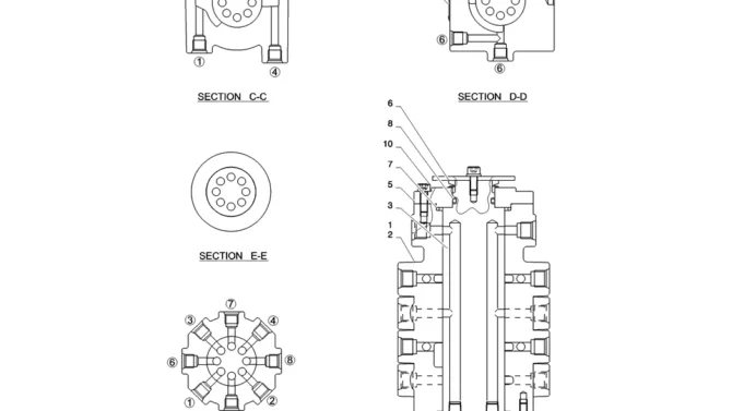 01-039(05) CONTROL LINES, MULTI-2 SK130-8 SK140LC Excavator Parts Number Electronic Catalog EPC Manuals