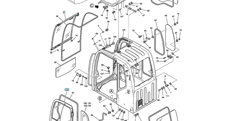 01-041(01) CAB ASSEMBLY-SK200-6E SK210LC-6E SK200-6ES SK200LC-6E Kobelco Excavator Parts Number Electronic Catalog EPC Manuals