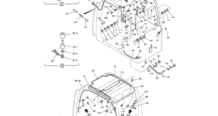 01-041(02) CAB ASSEMBLY-SK200-6E SK210LC-6E SK200-6ES SK200LC-6E Kobelco Excavator Parts Number Electronic Catalog EPC Manuals