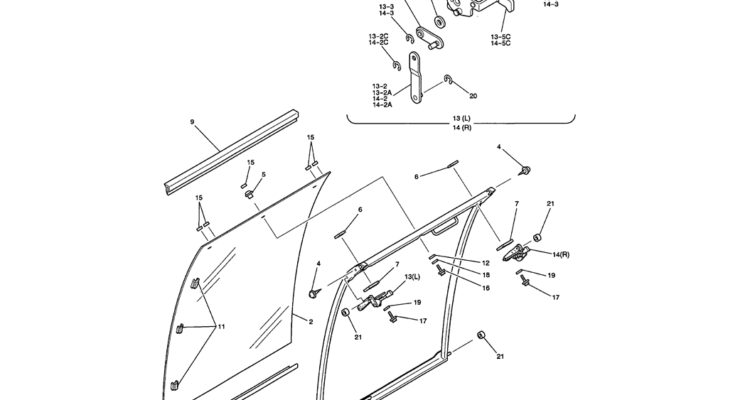 01-042 FRONT WINDOW ASSEMBLY-SK200-6E SK210LC-6E SK200-6ES SK200LC-6E Kobelco Excavator Parts Number Electronic Catalog EPC Manuals