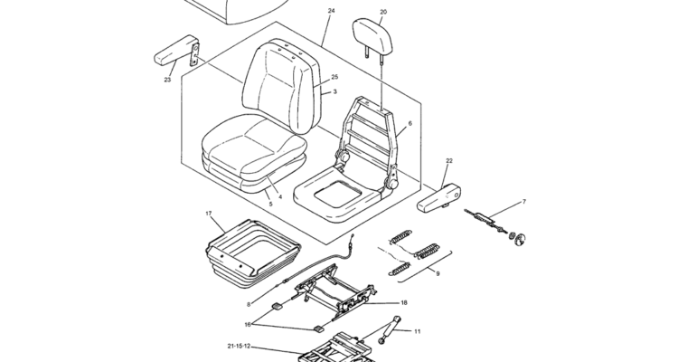 01-045 SEAT ASSEMBLY-SK200-6E SK210LC-6E SK200-6ES SK200LC-6E Kobelco Excavator Parts Number Electronic Catalog EPC Manuals