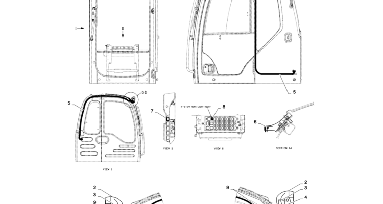 01-049(00) LIGHT INSTALLATION-2 SK130-8 SK140LC Excavator Parts Number Electronic Catalog EPC Manuals