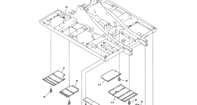 01-050 UNDER COVER ASSEMBLY-SK200-6E SK210LC-6E SK200-6ES SK200LC-6E Kobelco Excavator Parts Number Electronic Catalog EPC Manuals