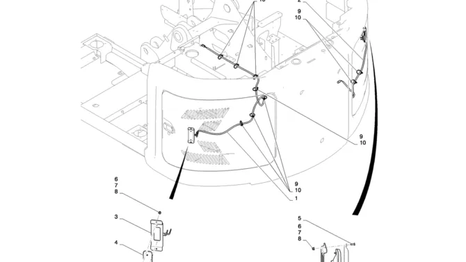 01-052(00) LAMP INSTALLATION-2 SK130-8 SK140LC Excavator Parts Number Electronic Catalog EPC Manuals
