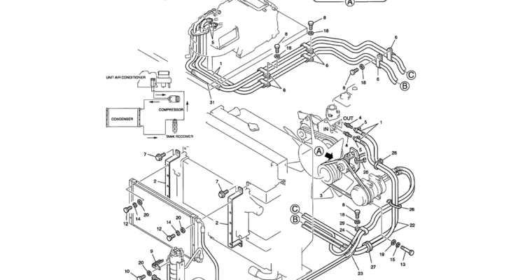 01-054 AIR CONDITIONER-SK200-6E SK210LC-6E SK200-6ES SK200LC-6E Kobelco Excavator Parts Number Electronic Catalog EPC Manuals
