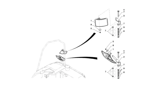 01-060(00) MIRROR INSTALLATION-2 SK130-8 SK140LC Excavator Parts Number Electronic Catalog EPC Manuals