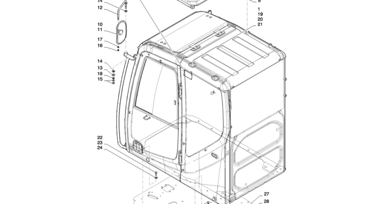01-062(01) CAB INSTALLATION-2 SK130-8 SK140LC Excavator Parts Number Electronic Catalog EPC Manuals