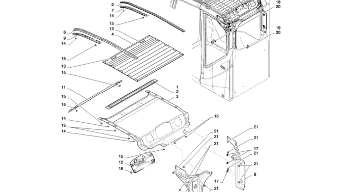01-062(03) CAB INSTALLATION-2 SK130-8 SK140LC Excavator Parts Number Electronic Catalog EPC Manuals