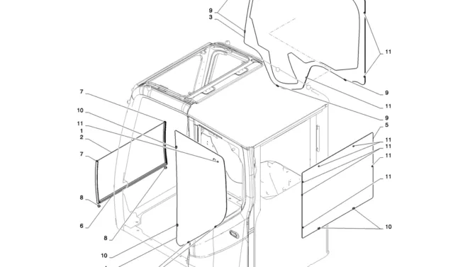 01-062(04) CAB INSTALLATION-2 SK130-8 SK140LC Excavator Parts Number Electronic Catalog EPC Manuals