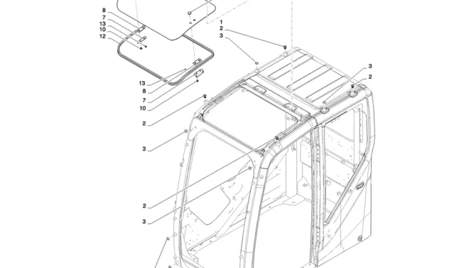 01-062(06) CAB INSTALLATION-2 SK130-8 SK140LC Excavator Parts Number Electronic Catalog EPC Manuals