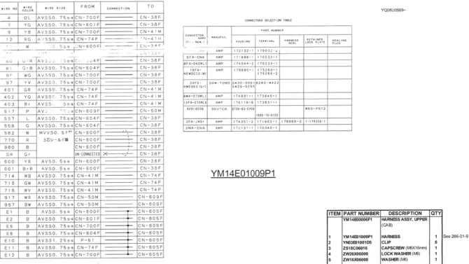 01-064(03) HARNESS ASSEMBLY (CAB)-SK200-6E SK210LC-6E SK200-6ES SK200LC-6E Kobelco Excavator Parts Number Electronic Catalog EPC Manuals