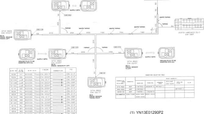 01-065(03) HARNESS ASSEMBLY (FLOOR PLATE)-SK200-6E SK210LC-6E SK200-6ES SK200LC-6E Kobelco Excavator Parts Number Electronic Catalog EPC Manuals