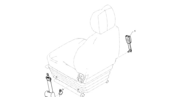01-068(00) SEAT BELT ASSEMBLY (ROPS CAB)-2 SK130-8 SK140LC Excavator Parts Number Electronic Catalog EPC Manuals