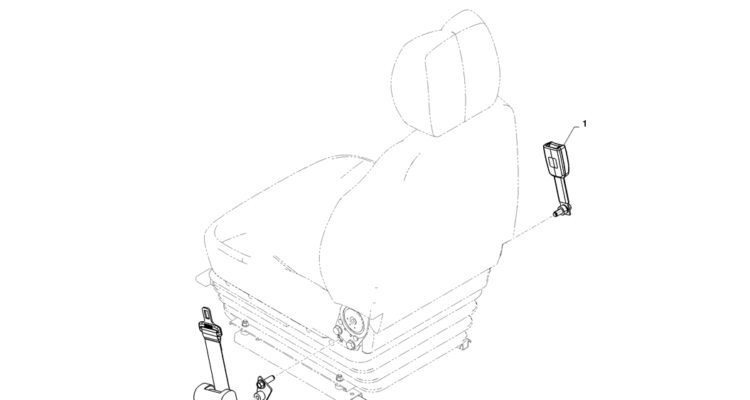 01 068(00) SEAT BELT ASSEMBLY (ROPS CAB)
