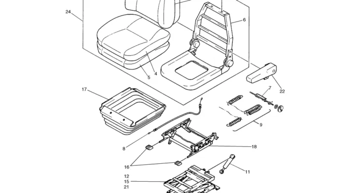 01-068(01) SEAT ASSEMBLY, (YN25M00059F1)-2 SK130-8 SK140LC Excavator Parts Number Electronic Catalog EPC Manuals