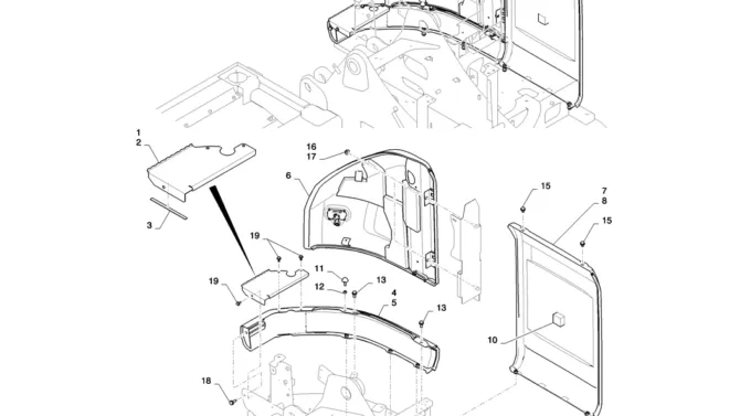 01-069(03) GUARD INSTALLATION-2 SK130-8 SK140LC Excavator Parts Number Electronic Catalog EPC Manuals
