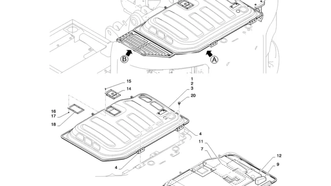 01-069(12) GUARD INSTALLATION-2 SK130-8 SK140LC Excavator Parts Number Electronic Catalog EPC Manuals