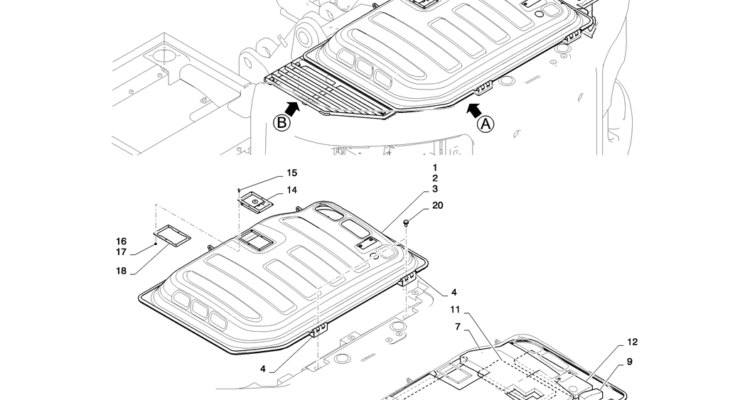 01-069(12) GUARD INSTALLATION-2 SK130-8 SK140LC Excavator Parts Number Electronic Catalog EPC Manuals