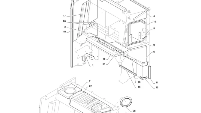 01-069(15) GUARD INSTALLATION-2 SK130-8 SK140LC Excavator Parts Number Electronic Catalog EPC Manuals