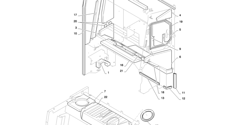 01-069(15) GUARD INSTALLATION-2 SK130-8 SK140LC Excavator Parts Number Electronic Catalog EPC Manuals