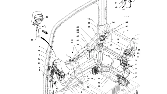 01-074(01) PANEL ASSEMBLY, INSTRUMENT-2 SK130-8 SK140LC Excavator Parts Number Electronic Catalog EPC Manuals