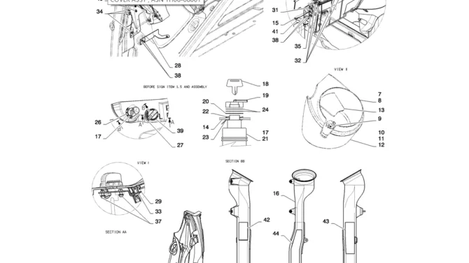 01-074(02) PANEL ASSEMBLY, INSTRUMENT-2 SK130-8 SK140LC Excavator Parts Number Electronic Catalog EPC Manuals