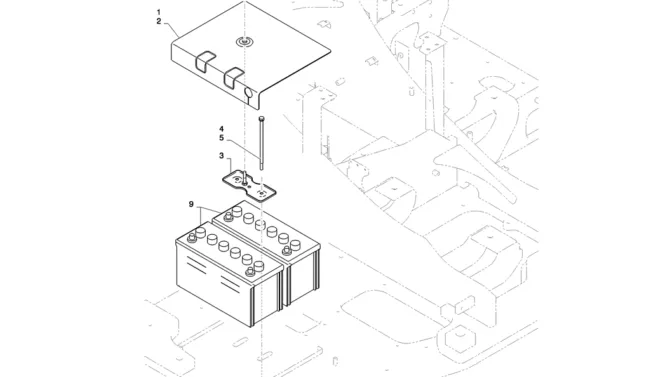 01-079(00) BATTERY ASSEMBLY-2 SK130-8 SK140LC Excavator Parts Number Electronic Catalog EPC Manuals