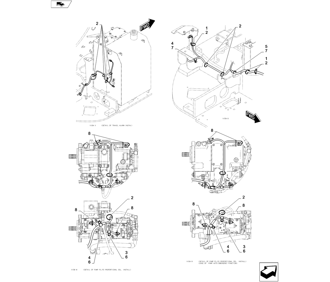 01-083(03) HARNESS ASSEMBLY, UPPER-2 SK130-8 SK140LC Excavator Parts Number Electronic Catalog EPC Manuals